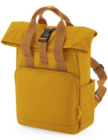 B-BG118S-Recycled Mini Twin Handle Roll-Top Backpack